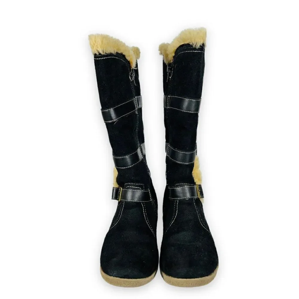 Nine‎ West Darrion Winter Casual Boots Black Youth 4M
